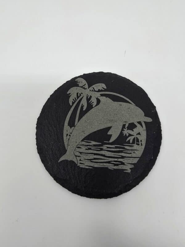 Laser Engraved Slate Coasters – Beach Sunset Collection - Image 8